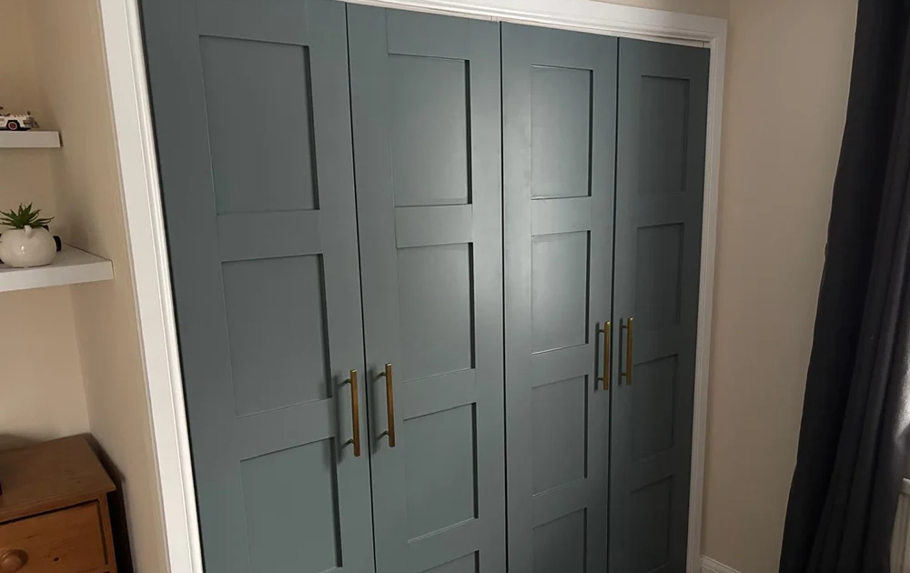 Hand made cupboard panel doors finished with a beautiful coat of Dulux Hand made cupboard panel doors finished with a beautiful coat of Dulux