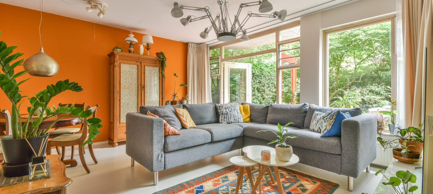 painted living room